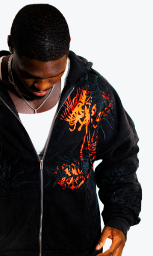 Oversized Centipede Zip Up