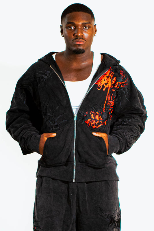 Oversized Centipede Zip Up